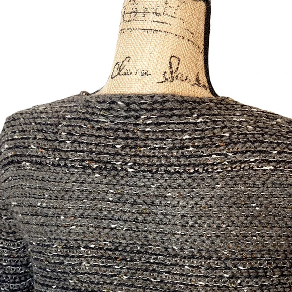 AMARYNTH Women's Alpaca Wool Italian Crocheted Lace Trim Cardigan Size Large - Picture 4 of 13